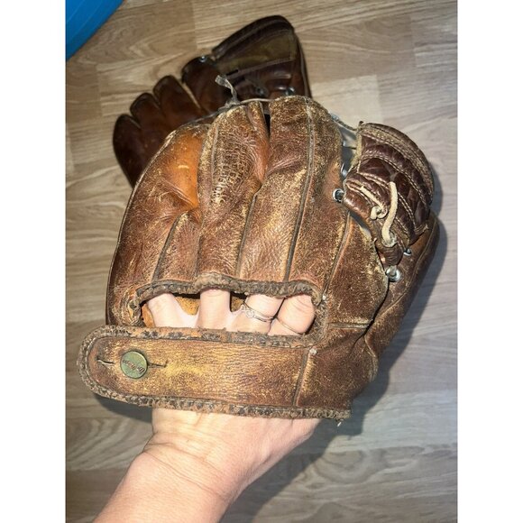 Vintage Wilson A2104 & A2220 Prof. Ball Hawk Enos Baseball Gloves Left Hand - Picture 2 of 7